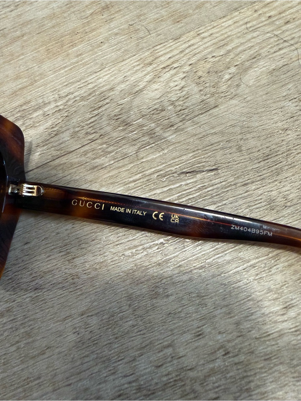 Women’s GUCCI - GG0328S (002) Sunglasses Square Oversized Sunglasses Brown - Picture 5 of 7